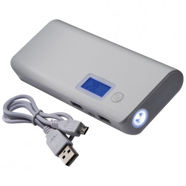 Power bank 10 000 mAh - biały kolor